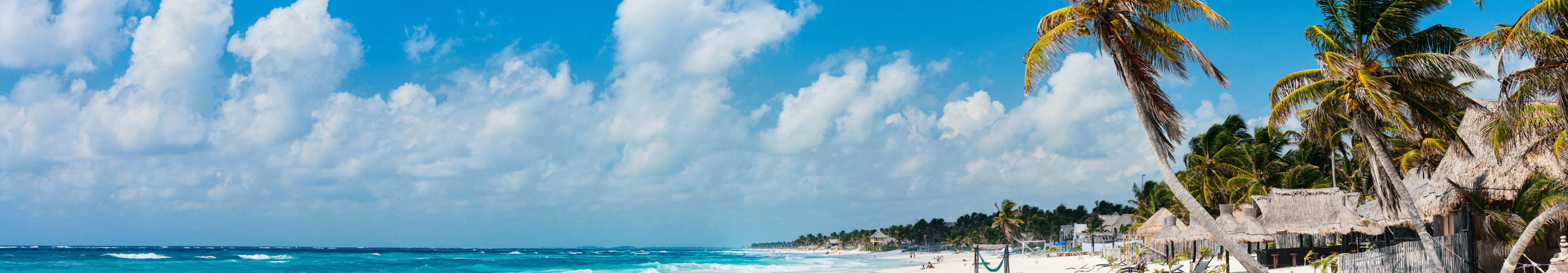 Wunderschöne Karibikküste in Tulum Mexiko