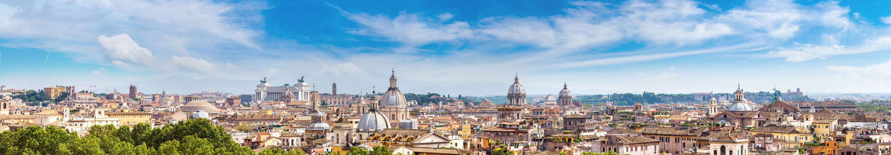 Panoramaansicht von Rom 