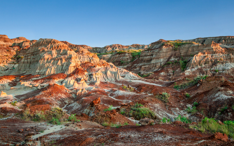Kanadische Landschaft: Die Badlands von Drumheller, Alberta